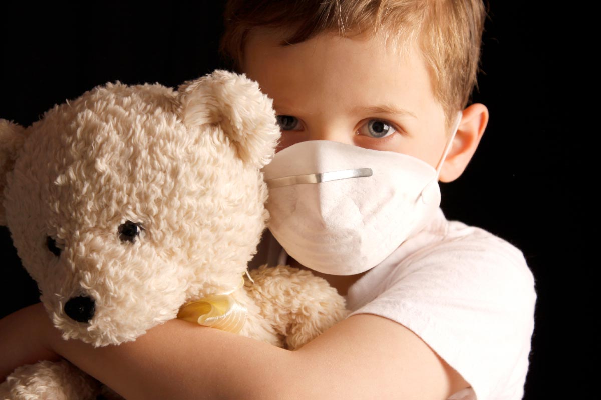 Sick-Child-Flu-Face-Mask-Teddy-Bear-Sad